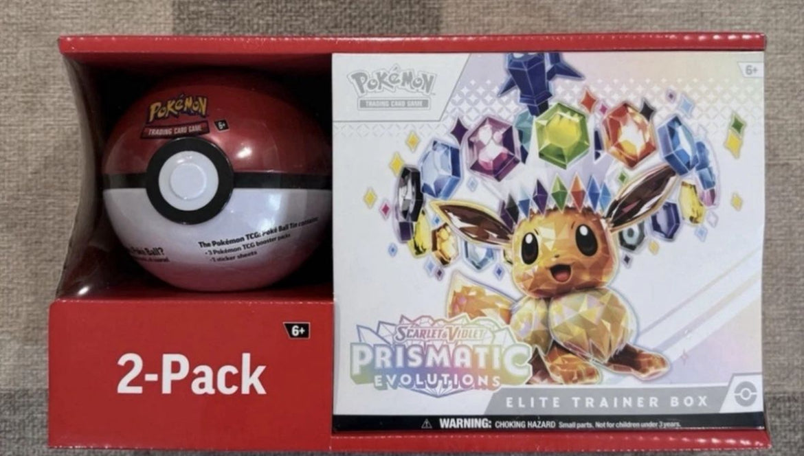 POKEMON ELITE TRAINER BOX PRISMATIC EVOLUTIONS SAMS CLUB BUNDLE